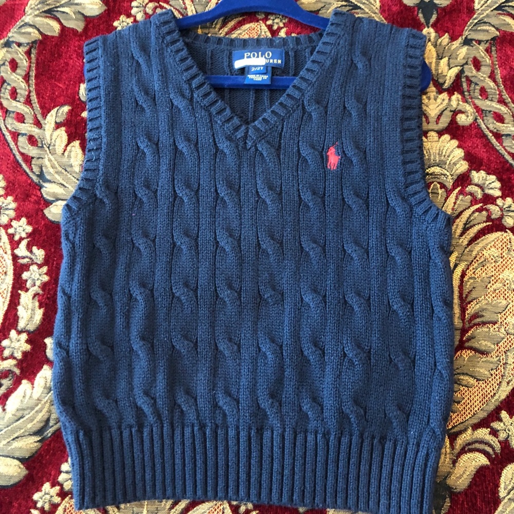 Boy’s Cable Knit Sweater Vest